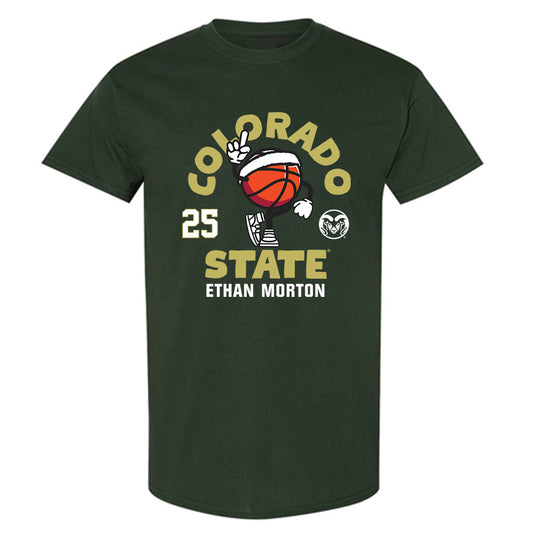 Colorado State - NCAA Men's Basketball : Ethan Morton - T-Shirt-0