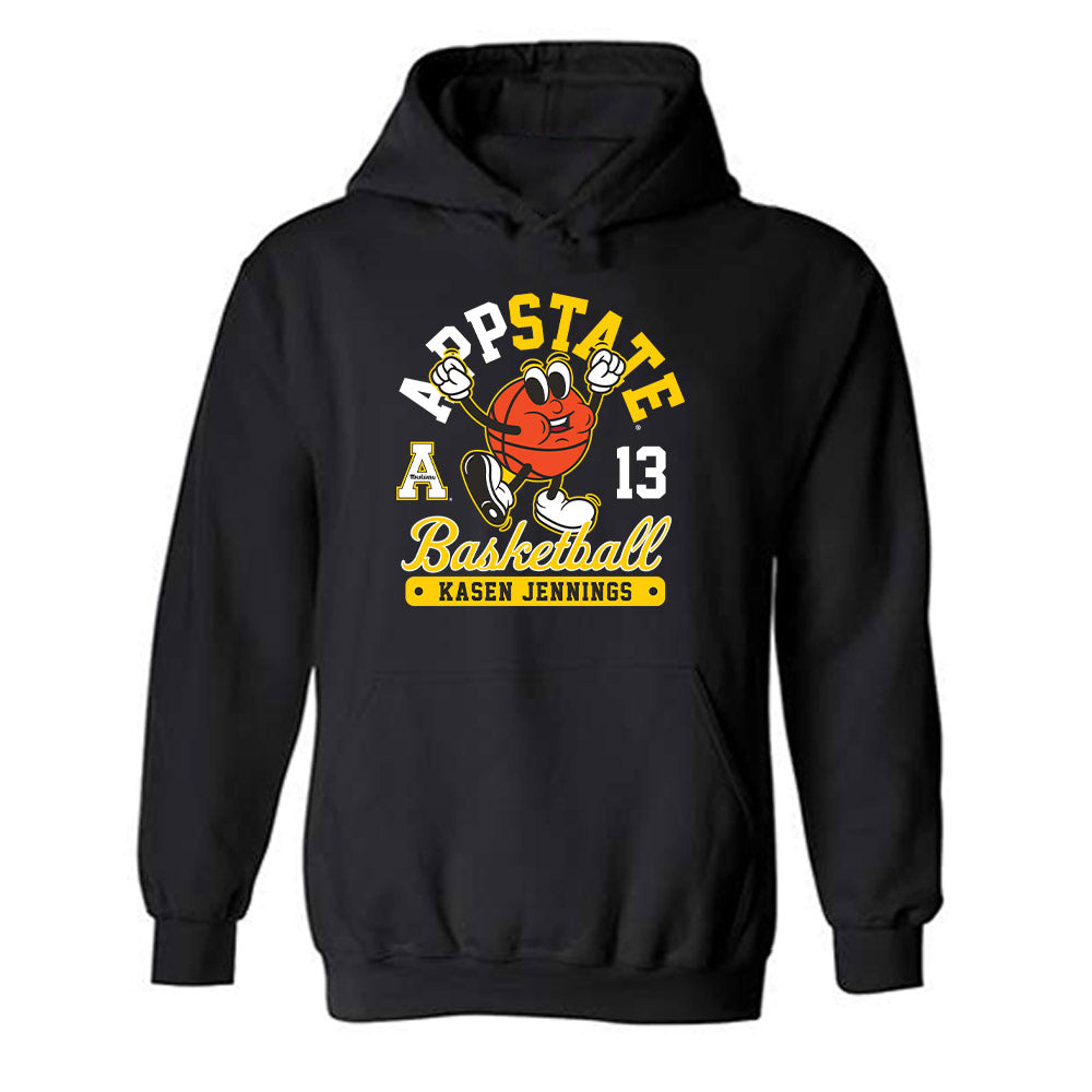 App State - NCAA Men's Basketball : Kasen Jennings - Fashion Shersey Hooded Sweatshirt-0