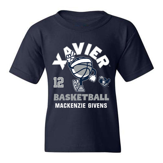 Xavier - NCAA Women's Basketball : MacKenzie Givens - Fashion Shersey Youth T-Shirt