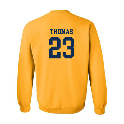 West Virginia - NCAA Women's Basketball : Jordan Thomas - Fashion Shersey Crewneck Sweatshirt-1
