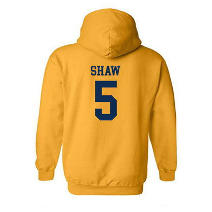 West Virginia - NCAA Women's Basketball : Sydney Shaw - Fashion Shersey Hooded Sweatshirt-1