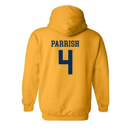 West Virginia - NCAA Women's Basketball : Madison Parrish - Fashion Shersey Hooded Sweatshirt-1