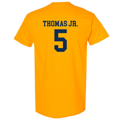 West Virginia - NCAA Men's Basketball : DJ Thomas Jr. - Fashion Shersey T-Shirt-1