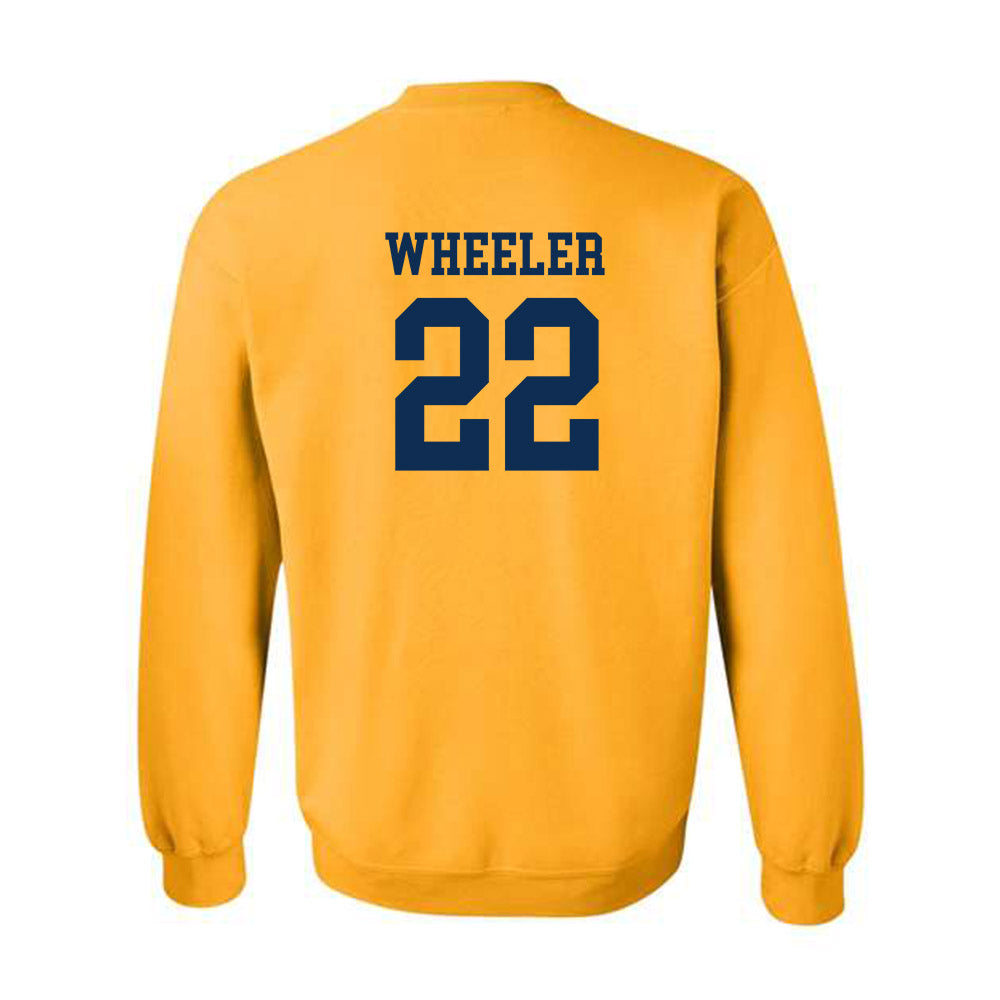 West Virginia - NCAA Women's Basketball : Kierra Wheeler - Fashion Shersey Crewneck Sweatshirt-1