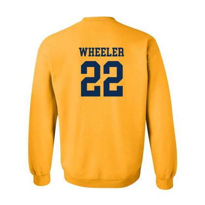 West Virginia - NCAA Women's Basketball : Kierra Wheeler - Fashion Shersey Crewneck Sweatshirt-1