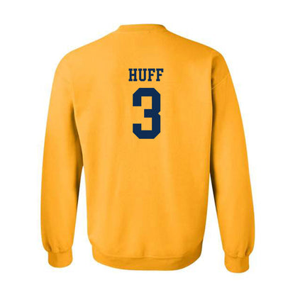 West Virginia - NCAA Men's Basketball : Honor Huff - Fashion Shersey Crewneck Sweatshirt-1