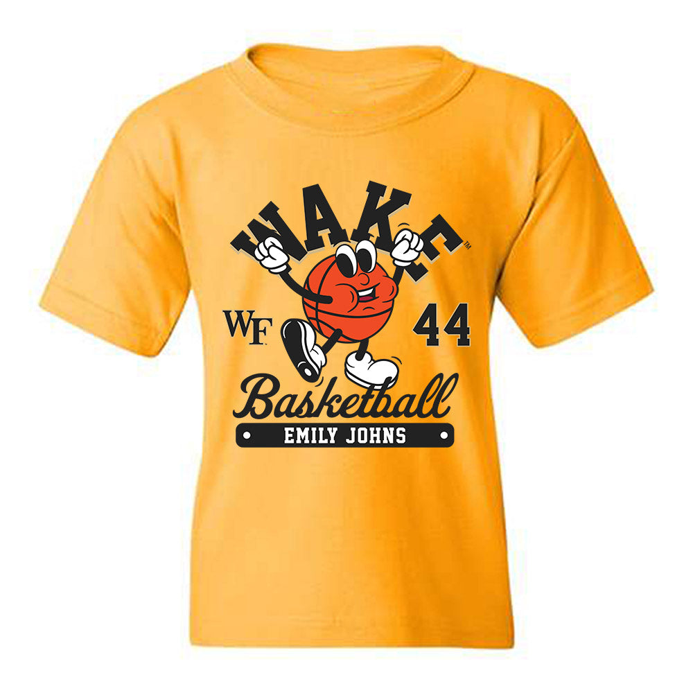 Wake Forest - NCAA Women's Basketball : Emily Johns - Fashion Shersey Youth T-Shirt-0