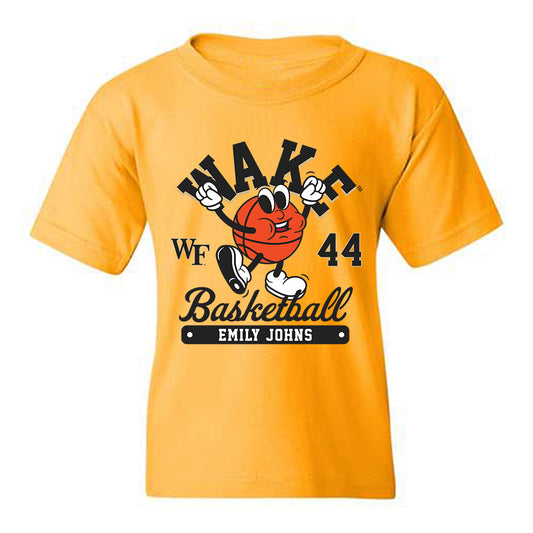 Wake Forest - NCAA Women's Basketball : Emily Johns - Fashion Shersey Youth T-Shirt-0