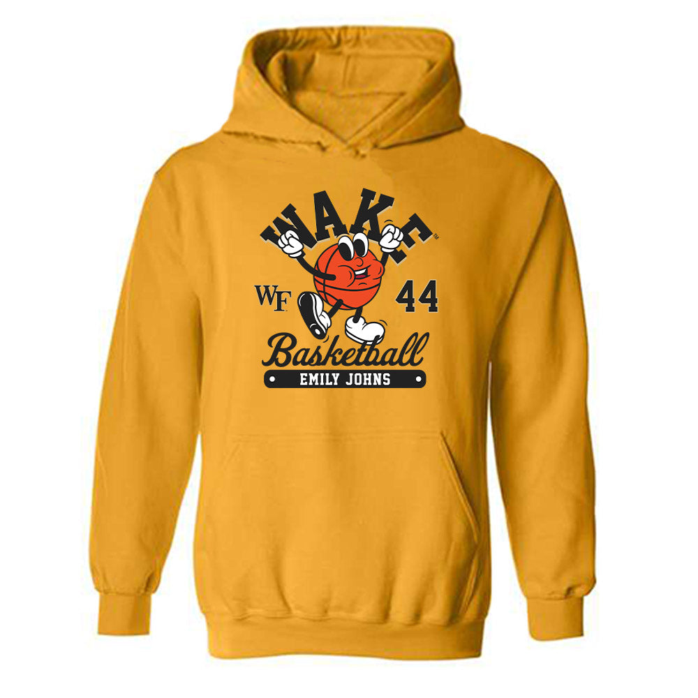 Wake Forest - NCAA Women's Basketball : Emily Johns - Fashion Shersey Hooded Sweatshirt