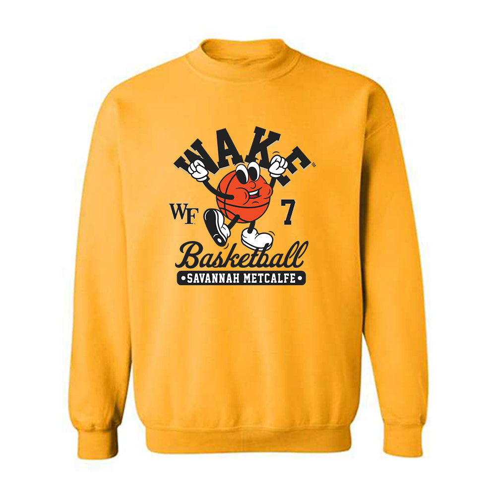 Wake Forest - NCAA Women's Basketball : Savannah Metcalfe - Fashion Shersey Crewneck Sweatshirt-0