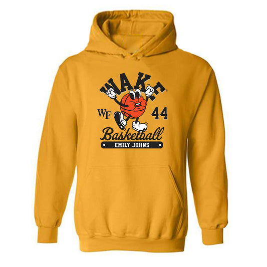 Wake Forest - NCAA Women's Basketball : Emily Johns - Fashion Shersey Hooded Sweatshirt-0