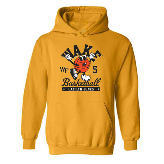 Wake Forest - NCAA Women's Basketball : Caitlyn Jones - Fashion Shersey Hooded Sweatshirt-0