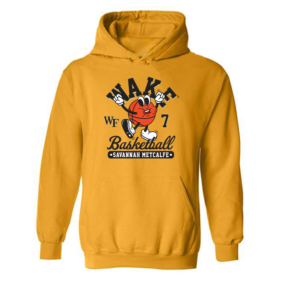 Wake Forest - NCAA Women's Basketball : Savannah Metcalfe - Fashion Shersey Hooded Sweatshirt-0