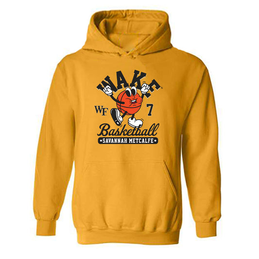 Wake Forest - NCAA Women's Basketball : Savannah Metcalfe - Fashion Shersey Hooded Sweatshirt-0