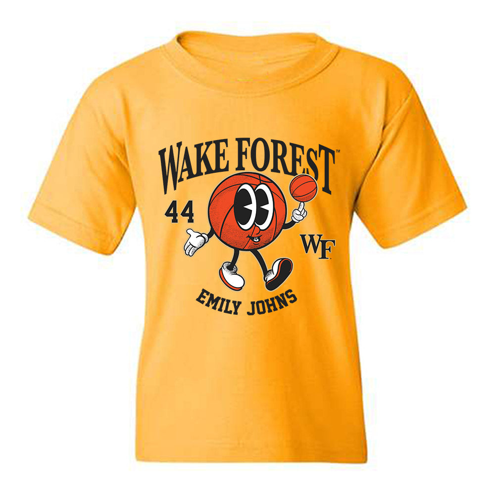Wake Forest - NCAA Women's Basketball : Emily Johns - Fashion Shersey Youth T-Shirt-0