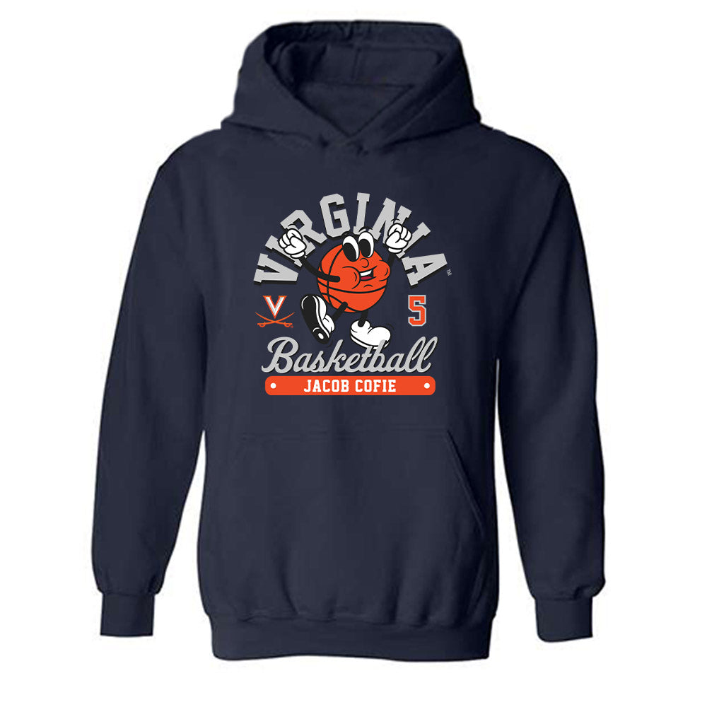 Virginia - NCAA Men's Basketball : Jacob Cofie - Fashion Shersey Hooded Sweatshirt