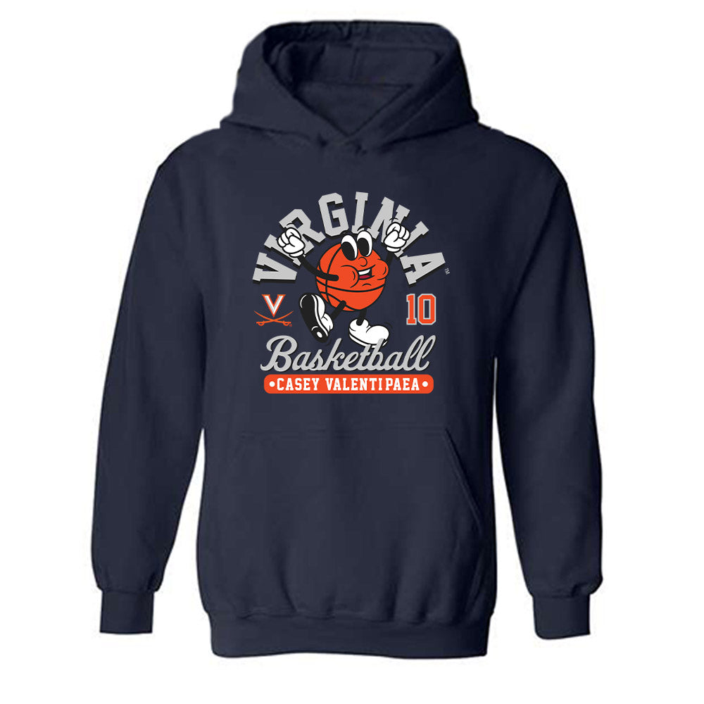 Virginia - NCAA Women's Basketball : Casey Valenti-Paea - Fashion Shersey Hooded Sweatshirt