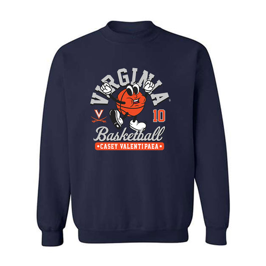 Virginia - NCAA Women's Basketball : Casey Valenti-Paea - Fashion Shersey Crewneck Sweatshirt