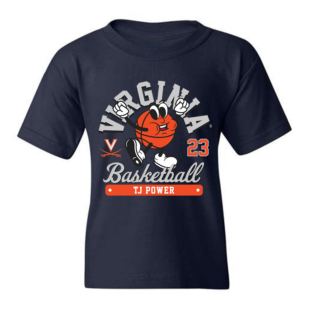 Virginia - NCAA Men's Basketball : TJ Power - Fashion Shersey Youth T-Shirt