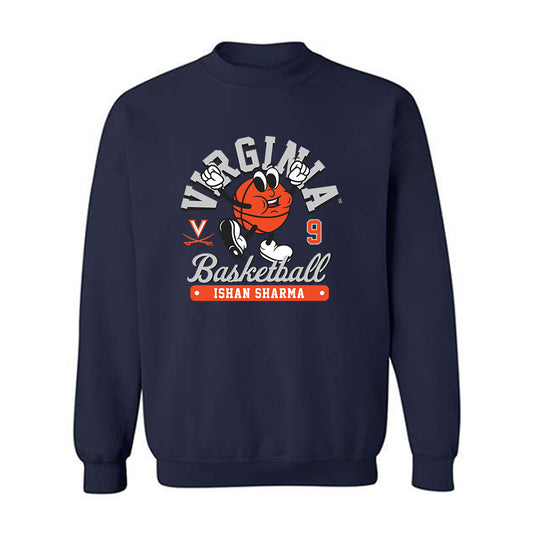 Virginia - NCAA Men's Basketball : Ishan Sharma - Fashion Shersey Crewneck Sweatshirt