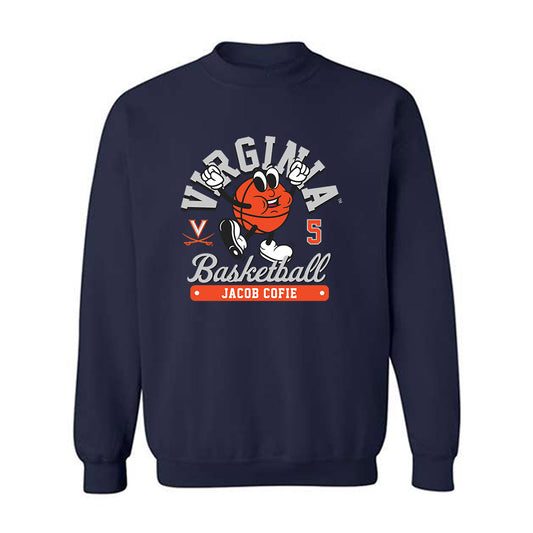 Virginia - NCAA Men's Basketball : Jacob Cofie - Fashion Shersey Crewneck Sweatshirt