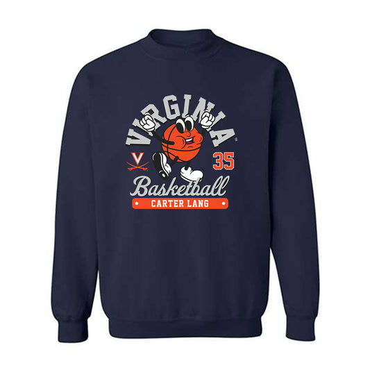 Virginia - NCAA Men's Basketball : Carter Lang - Fashion Shersey Crewneck Sweatshirt