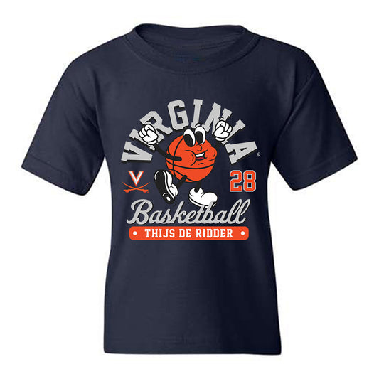 Virginia - NCAA Men's Basketball : Thijs De Ridder - Fashion Shersey Youth T-Shirt-0