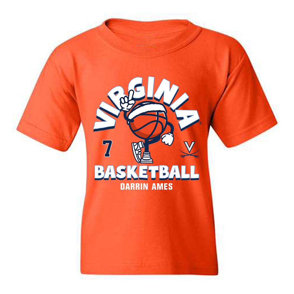 Virginia - NCAA Men's Basketball : Darrin Ames - Fashion Shersey Youth T-Shirt