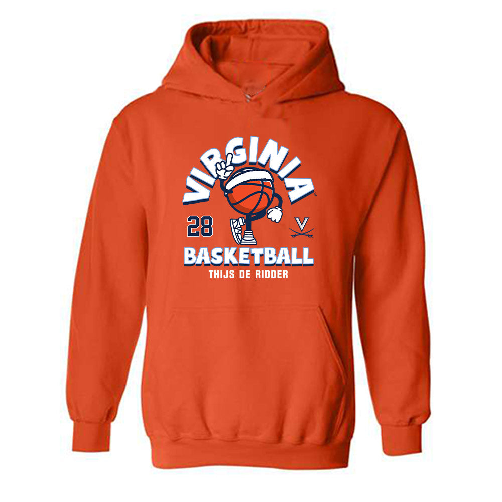 Virginia - NCAA Men's Basketball : Thijs De Ridder - Fashion Shersey Hooded Sweatshirt-0