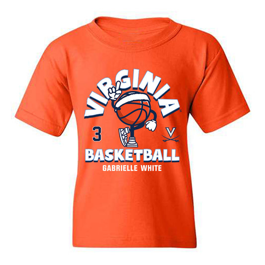 Virginia - NCAA Women's Basketball : Gabrielle White - Fashion Shersey Youth T-Shirt-0
