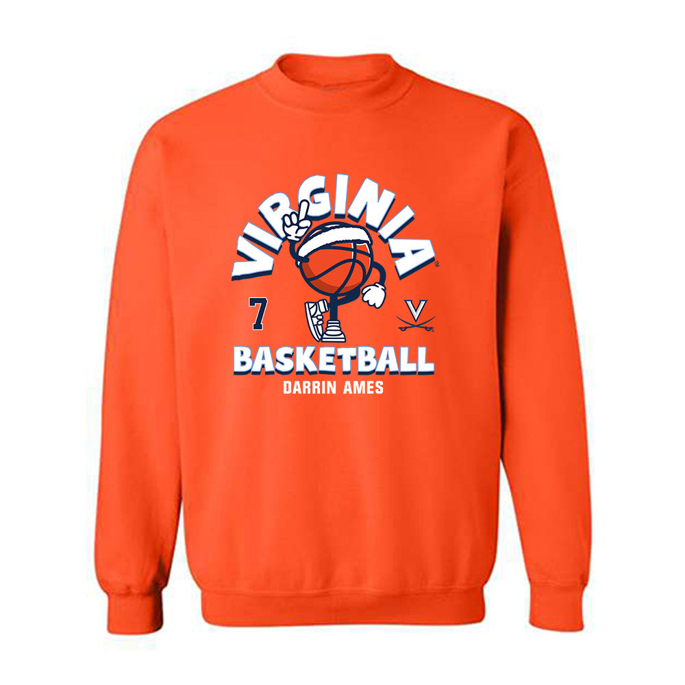 Virginia - NCAA Men's Basketball : Darrin Ames - Fashion Shersey Crewneck Sweatshirt