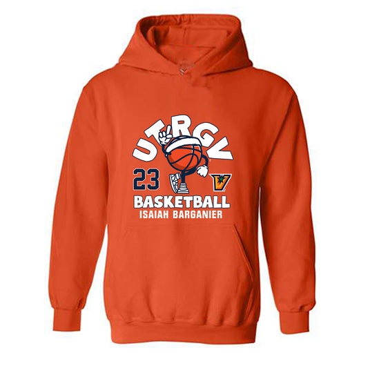 UTRGV - NCAA Men's Basketball : Isaiah Barganier - Fashion Shersey Hooded Sweatshirt-0