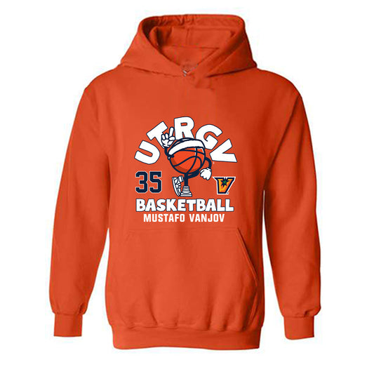UTRGV - NCAA Men's Basketball : Mustafo Vanjov - Fashion Shersey Hooded Sweatshirt-0