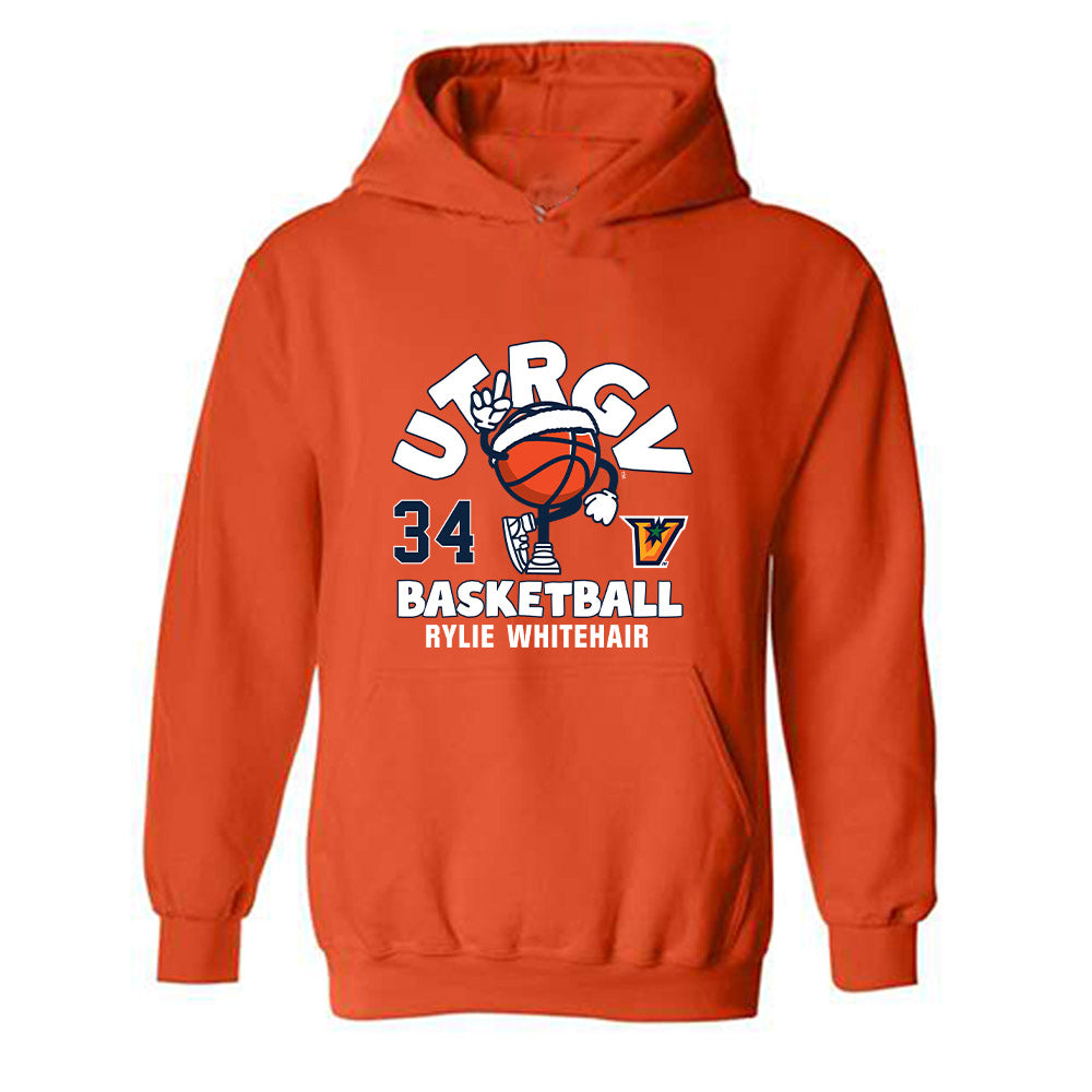 UTRGV - NCAA Women's Basketball : Rylie Whitehair - Fashion Shersey Hooded Sweatshirt-0