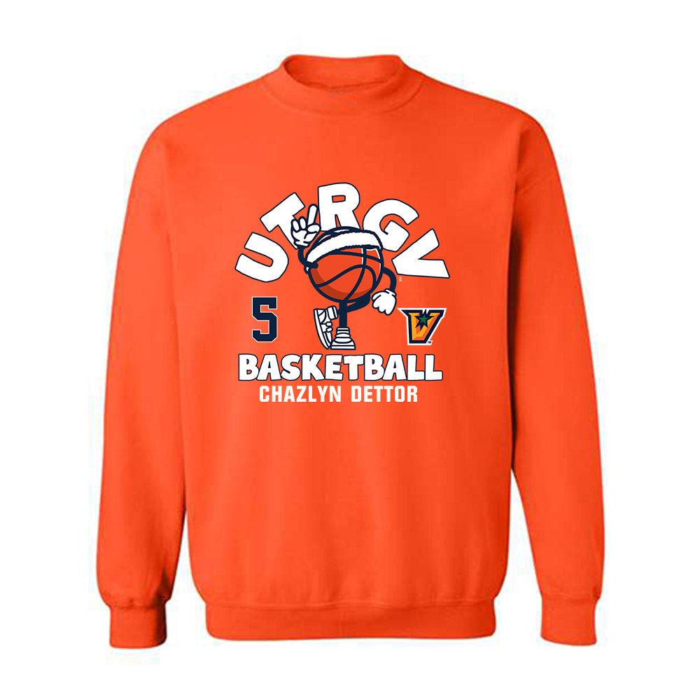 UTRGV - NCAA Women's Basketball : Chazlyn Dettor - Fashion Shersey Crewneck Sweatshirt-0