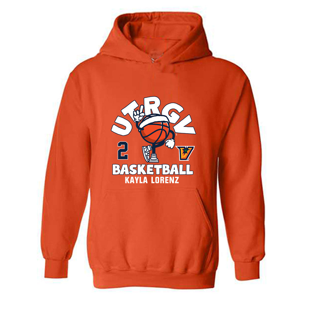 UTRGV - NCAA Women's Basketball : Kayla Lorenz - Fashion Shersey Hooded Sweatshirt-0