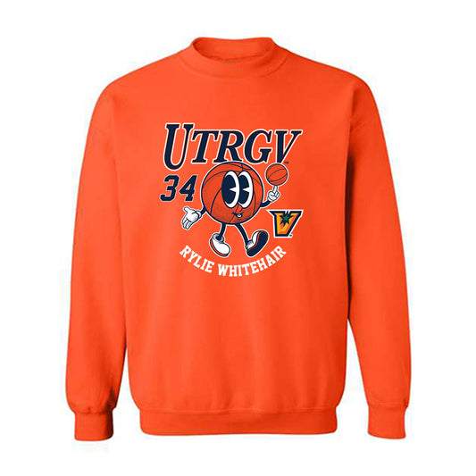 UTRGV - NCAA Women's Basketball : Rylie Whitehair - Fashion Shersey Crewneck Sweatshirt-0