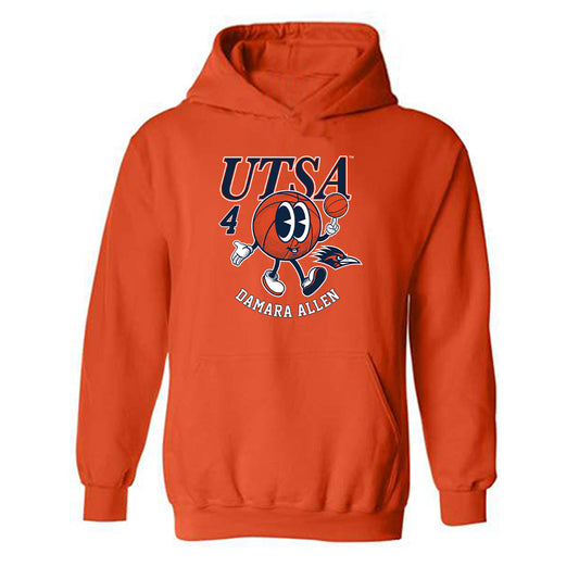 UTSA - NCAA Women's Basketball : Damara Allen - Fashion Shersey Hooded Sweatshirt