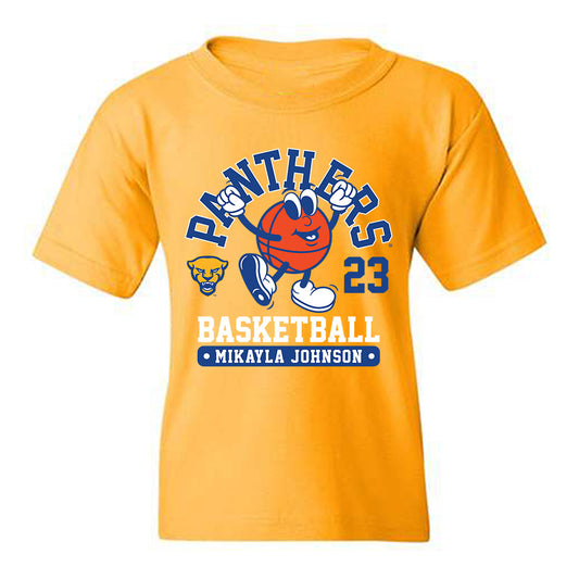 Pittsburgh - NCAA Women's Basketball : Mikayla Johnson - Fashion Shersey Youth T-Shirt-0