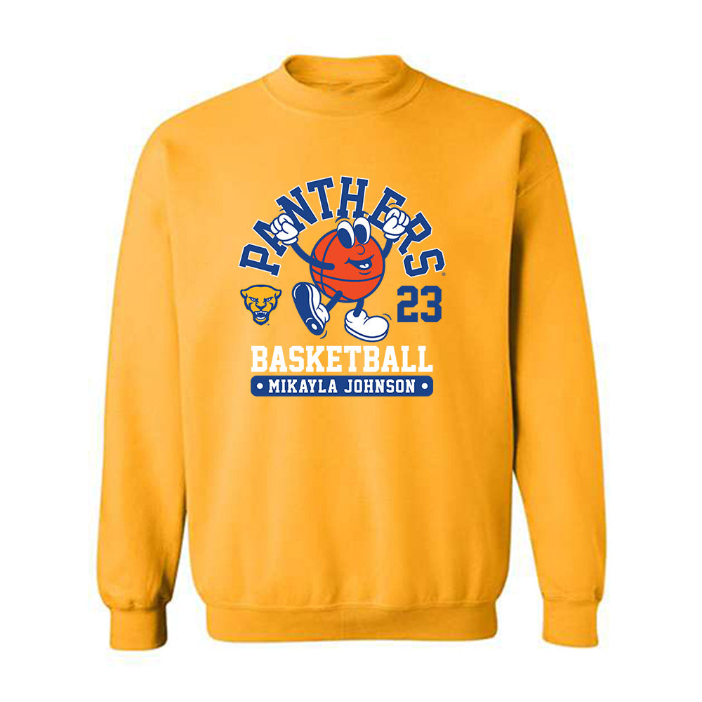 Pittsburgh - NCAA Women's Basketball : Mikayla Johnson - Fashion Shersey Crewneck Sweatshirt-0