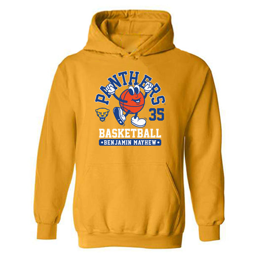 Pittsburgh - NCAA Men's Basketball : Benjamin Mayhew - Fashion Shersey Hooded Sweatshirt-0