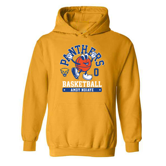 Pittsburgh - NCAA Men's Basketball : Amdy Ndiaye - Fashion Shersey Hooded Sweatshirt-0