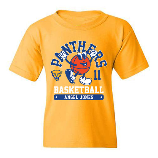 Pittsburgh - NCAA Women's Basketball : Angel Jones - Fashion Shersey Youth T-Shirt-0
