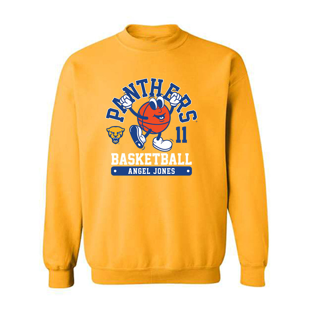 Pittsburgh - NCAA Women's Basketball : Angel Jones - Fashion Shersey Crewneck Sweatshirt-0