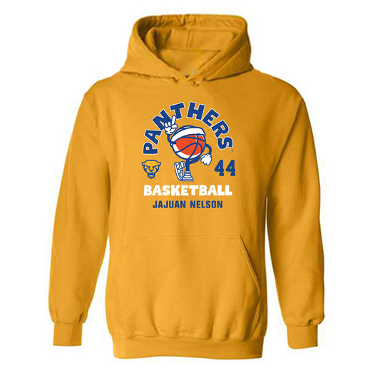 Pittsburgh - NCAA Men's Basketball : Jajuan Nelson - Fashion Shersey Hooded Sweatshirt-0