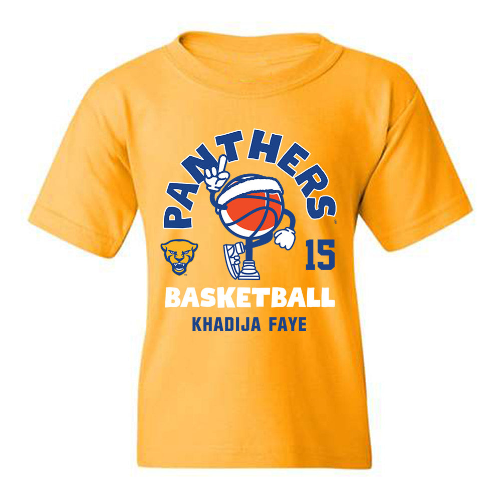 Pittsburgh - NCAA Women's Basketball : khadija faye - Fashion Shersey Youth T-Shirt