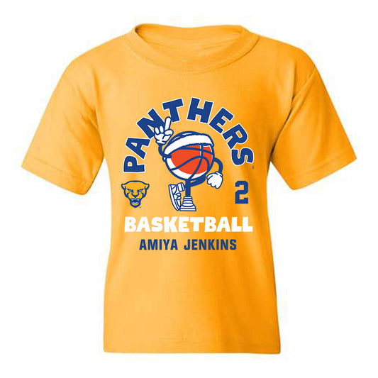 Pittsburgh - NCAA Women's Basketball : Amiya Jenkins - Youth T-Shirt