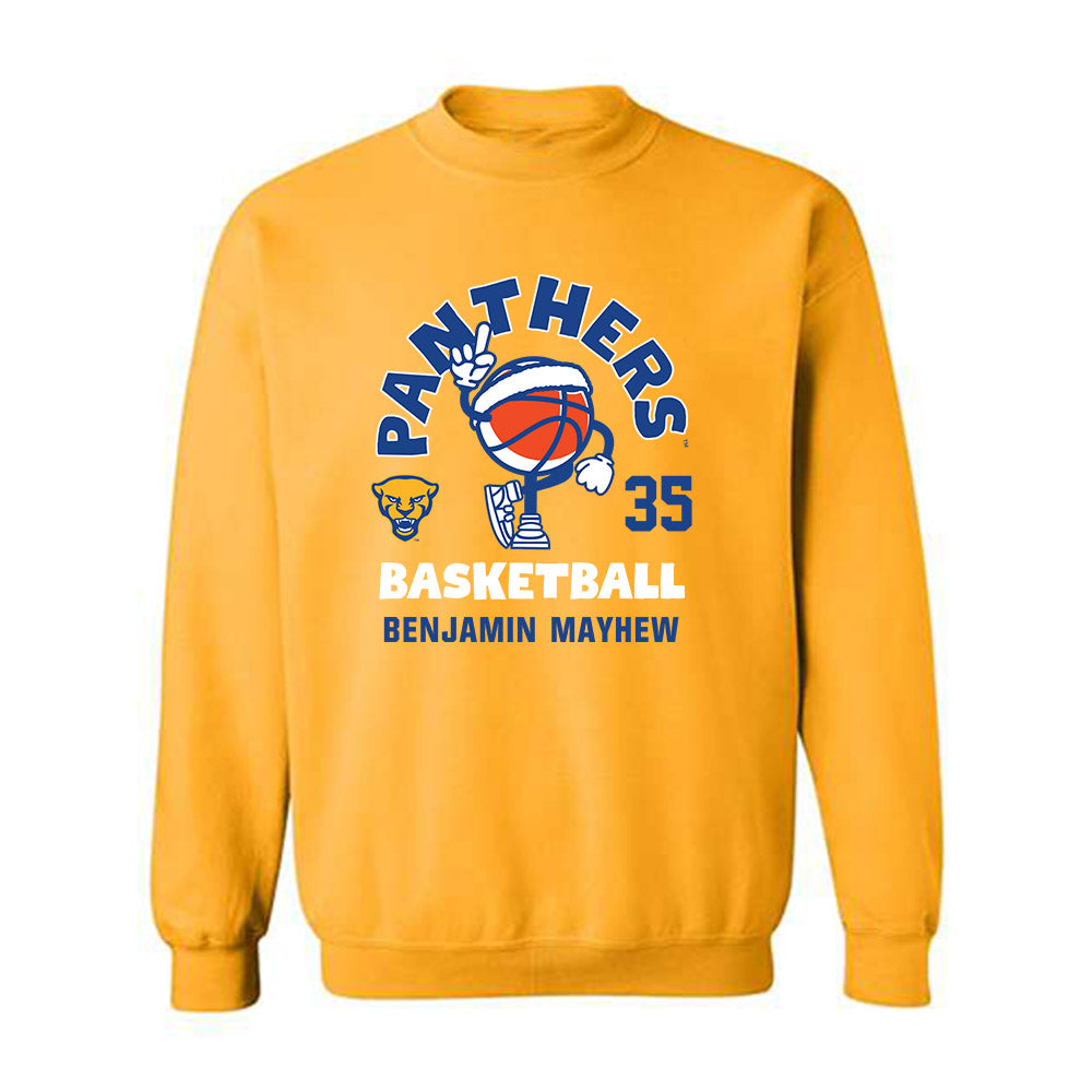 Pittsburgh - NCAA Men's Basketball : Benjamin Mayhew - Fashion Shersey Crewneck Sweatshirt-0
