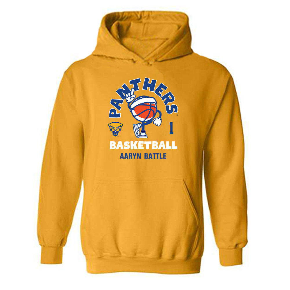 Pittsburgh - NCAA Women's Basketball : Aaryn Battle - Fashion Shersey Hooded Sweatshirt