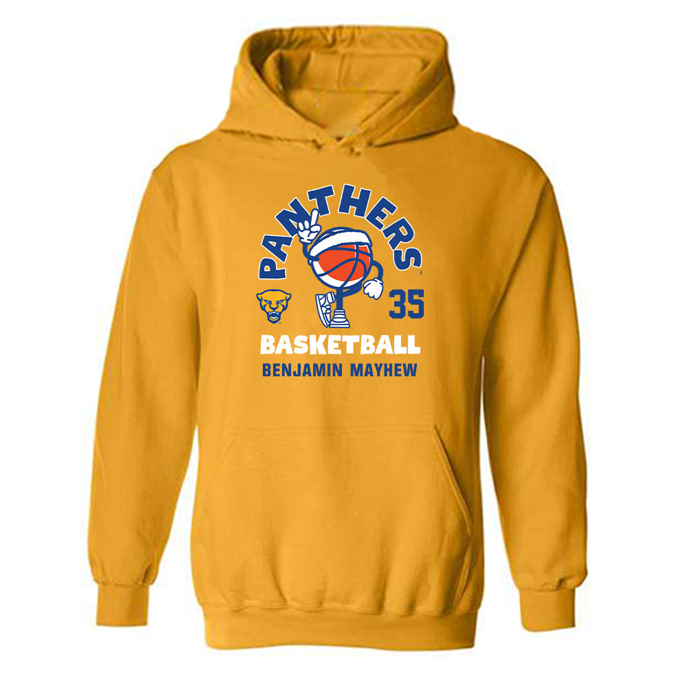 Pittsburgh - NCAA Men's Basketball : Benjamin Mayhew - Fashion Shersey Hooded Sweatshirt-0